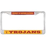 USC Trojans NCAA Chrome License Plate Frame