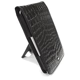 JAVOedge Black Croc Flip Style Case for the Barnes & Noble Nook