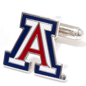 Arizona Wildcats NCAA Logo'd Executive Cufflinks w  Jewelry Box