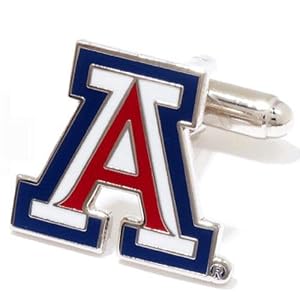 Arizona Wildcats NCAA Logo'd Executive Cufflinks w  Jewelry Box