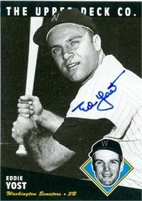 Ed Yost Autographed/Hand Signed 1994 BAT Upper Deck baseball card Washington Nationals