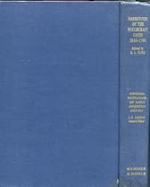 Narratives of the Witchcraft Cases, 1648-1706 Narratives of the Witchcraft Cases, 1648-1706