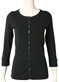 three dots 3/4 SLV CARDIGAN