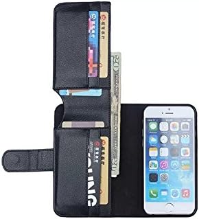 iPhone 6 Case,iPhone 6 Case Wallet, Coolbo Protective Folio Leather Flip Wallet Case with Foldable Kickstand Stand for iPhone 6 4.7(Black)