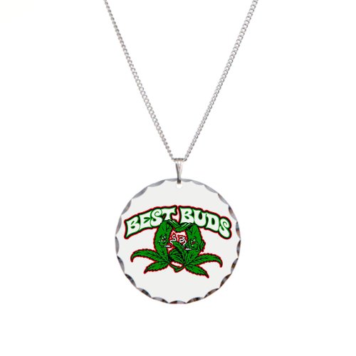 Necklace Circle Charm Marijuana Best Buds