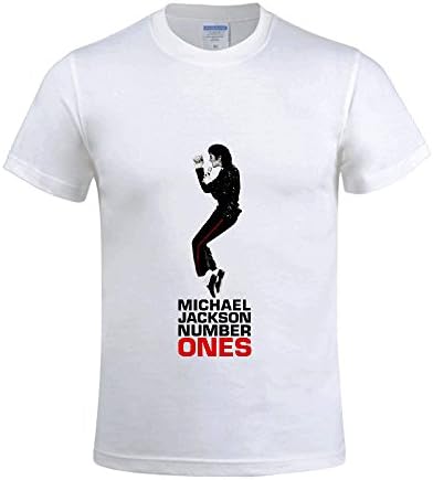 Michael Jackson Number Ones Men T Shirts Crew Neck Sleeveless White