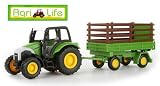 Review Agri Life  / (Agri Life) 1:43 Scale Diecast Tractor & Trailer Set with Hay Bale