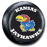 Kansas Jayhawks Black Spare Tire Cover