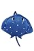 White Dotted Blue Fish Cute Soft Toy School Bag for kids, Travelling Bag, Carry Bag, Picnic Bag, Teddy Bag Return Gift For Kids Soft Velvet Toy Zip Closure Backpack By Instabuyz RS.375.00