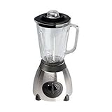 Kalorik BL-16909 500-Watt 2-Speed Countertop Blender with 48-Ounce Glass Jar, Brushed Stainless Steel