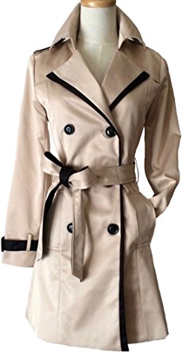 Effortless wit（ エフォートレス ウィット ）バイカラー トレンチコート レディース