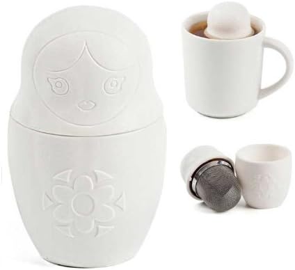 Balvi Matryoshka Russian Doll Tea Leaf Infuser Filter Strainer