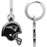 Indianapolis Colts Hoop Earrings with Helmet Dangle Charm