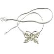 Butterfly Pendant Sterling Silver Jewelry 1.5 inches