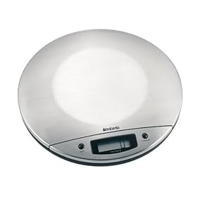 Brabantia 385346, Bilancia digitale da cucina, in acciaio opaco Brabantia 385346, Bilancia digitale da cucina, in acciaio opaco