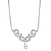 14k White Gold 16in Satin Diamond-cut Filigree title=