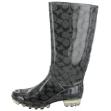 COACH Signature Pixy Rubber Waterproof Rain Womens Boots