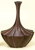 Stonecast Vase 27 Dark Brown