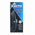 SurGrip Utility Knife with Contoured Metal Handle and Retractable Blade, Black
