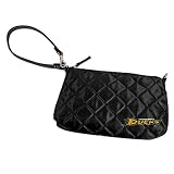NHL Anaheim Ducks Ladies Black Quilted Wristlet Purse