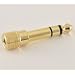 QUALITY HEADPHONE ADAPTER STEREO GOLD PLUG 1/4