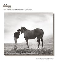 Birthday Card - "Some Friends Leave Footprints in Your Heart."