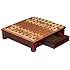 Wooden Shogi Japanese Chess Table w/ Drawers and Chessmen Game Set