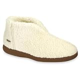  : ACORN Women's Cozy Bootie Slipper,Buff Popcorn,Large (Women's 8M-9M)