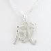 Asian SUCCESS Symbol Pendant in Sterling Silver on a 16" Box Chain, #8484