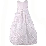 New Toddler Girls WHITE RUFFLE Communion Dress Girl 2T