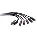 Belkin Component Gaming Cable for PS3 - Game console audio / video cable - component video / audio - PS3 AV connector (M) - RCA (M) - 8 ft