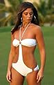 EYE-ALPIN ® Bandeau Monokini weiß Bikini
