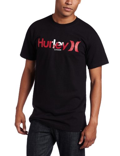 Hurley Mens One and Ony Country Flag Short Sleeve Tee