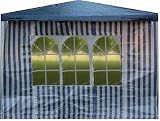 Seitenteile mit Fenster für Pavillon Pavillion in Blau 2 Stück