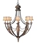 Fine Art Lamps European Crossroads 120340 Large 8-LT 480w (49"H x 38"W) Chandelier Lighting in Gold