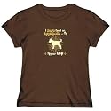 T-Shirt Woman Brown " My Schnoodle Knows It All " Dog
