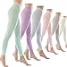 Women's 80 Denier Semi Opaque Solid Color Footless Pantyhose Tights 2pair or 6pair