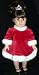 American Girl Doll Clothes Red Ice Skating Dress w/Tiara