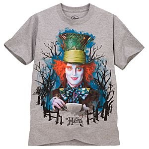 Disney Mad Hatter Alice in Wonderland Tee for Adults