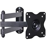 VideoSecu Articulating Arm TV LCD Monitor Wall Mount, Full Motion Tilt Swivel and Rotate for Most 15" 17" 19" 20" 22" 23" 24" 26" 27" LED TV Flat Panel Screen with VESA 100, 75 ML12B CB5