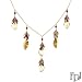 FPJ Exquisite Necklace With 67.20ctw Precious Stones - Genuine Amethysts, Citrines, Garnets and Peridots Made of 14K Yellow Gold. Total item weight 21.1g