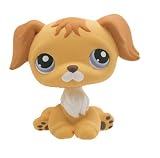Hasbro - Poupées - Petshop Single B - Chien avec le petit ourson Bleu