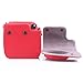 CAIUL Compatible Mini 8 Camera Case Bag with Soft PU Leather Material for Fujifilm Instax Mini 8 8+ 9 Film Camera (Raspberry)