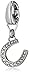 Fossil Glitz Stainless Steel Horseshoe Charm