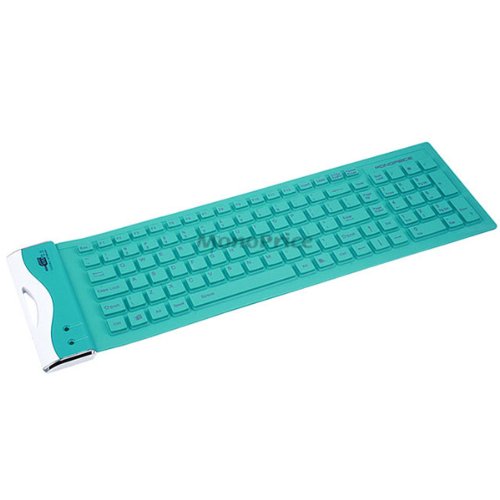 Deluxe Ultra-Slim Flexible Keyboard - Green