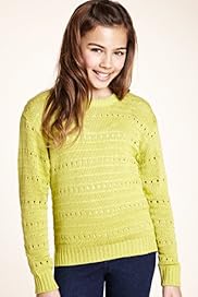 Pure Cotton Pointelle Knitted Jumper