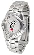 Cincinnati Bearcats Suntime Ladies Sports Watch w/ Steel Band - NCAA College Athletics