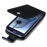 SAMSUNG i9300 GALAXY S3 HANDY LEDER TASCHE CASE H�LLE IN SCHWARZ, QUBITS RETAIL VERPACKUNGvon "QUBITS"