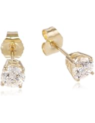 IGI-Certified 14k Gold Round-Cut Diamond Studs (3/4 cttw, I-J Color, I1-I2 Clarity)