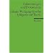 Erl�uterungen und Dokumente zu Johann Wolfgang von Goethe: Iphigenie auf Tauris: Johann Wolfgang Goethe: Iphigenie Auf